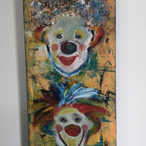 Akryl Maleri «Entertaining optimists» 30x80 cm Deep Edge