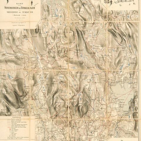 Skikart over Nordmarken og Sørkedalen fra 1890 ønskes kjøpt