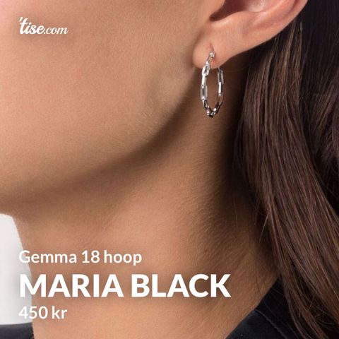 Maria Black gemma 18 hoop