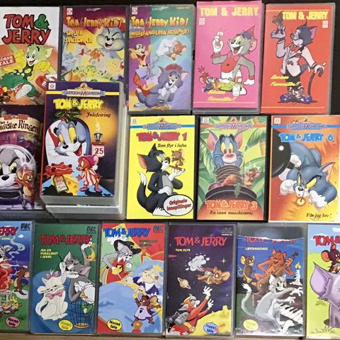 Tom & Jerry VHS samling Norsk Tale ( NY PRISER) 🌞