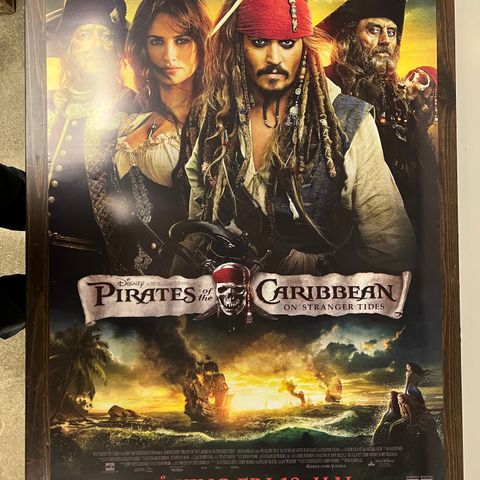 Pirates of Caribbean kinoplakat 2011