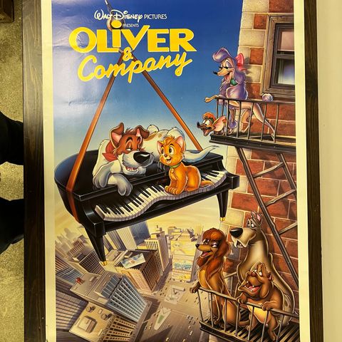 Oliver kinoplakat 1988 Disney