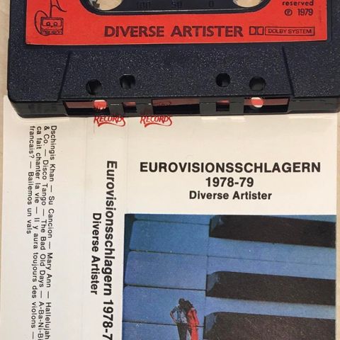 Eurovisionsschlageren 1978-79 Div.artister (Kassett)
