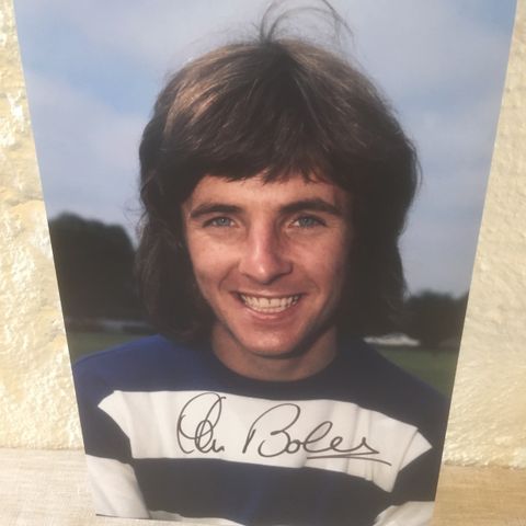 Queens Park Rangers - flott signert Stan Bowles signert fotografi med COA