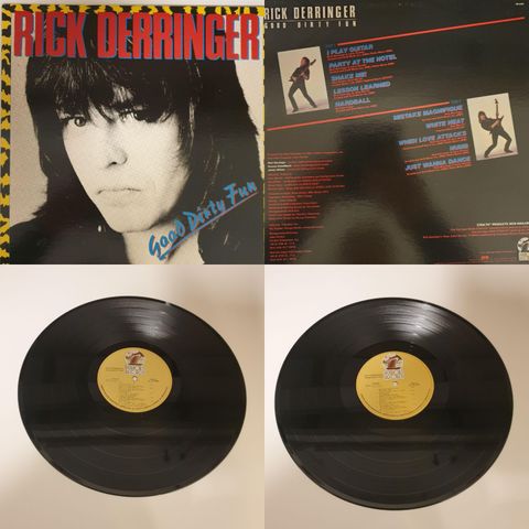 VINTAGE/RETRO LP-VINYL "RICK DERRINGER/GOOD DIRTY FUN 1983 "