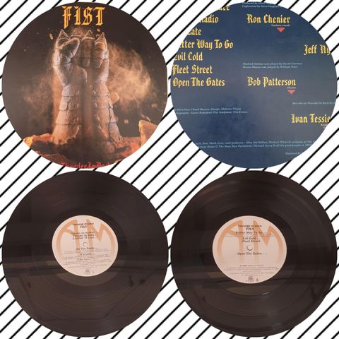 VINTAGE/RETRO LP-VINYL "FIST/THUNDER IN ROCK 1981"