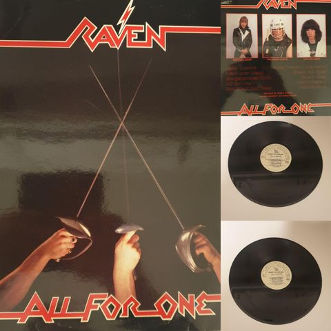 VINTAGE/RETRO LP-VINYL "RAVEN/ALL FOR ONE 1983"