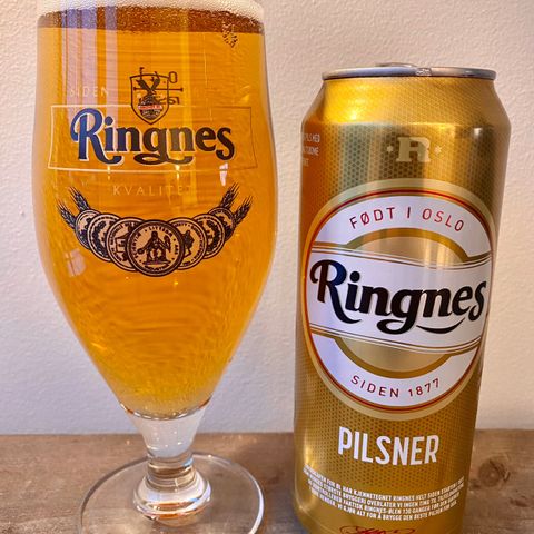 Ringnes bryggeri-ølglass