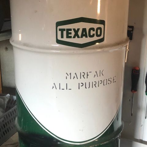 gammel oljetank fra Texaco