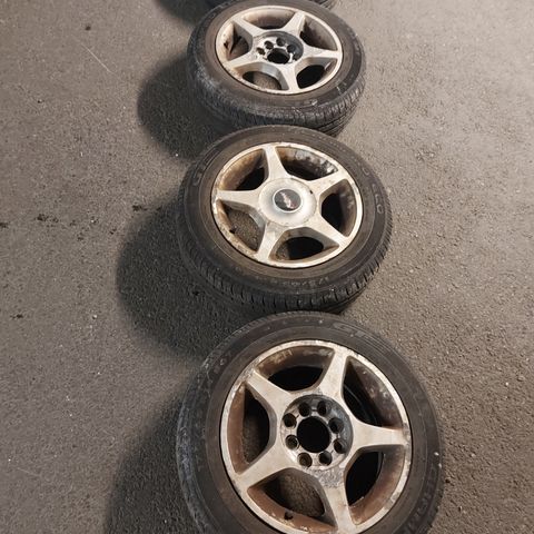 4 sommer felg og dekk for Mitsubishi 175/65  RT 14 86 T XL