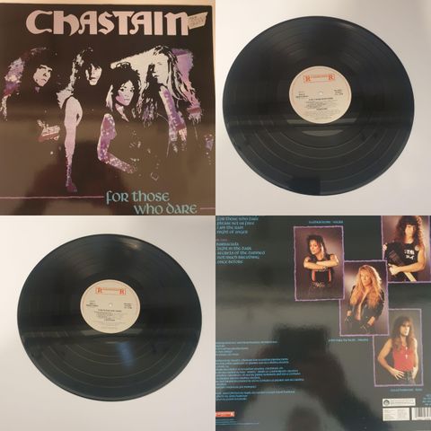VINTAGE/RETRO LP-VINYL "CHASTAIN/FOR THOSE WHO DARE 1990"