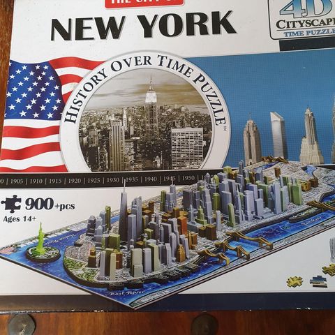 Puslespill "History over time puzzle" New York