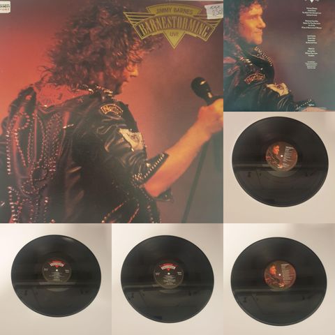 VINTAGE/RETRO LP-VINYL DOBBEL "JIMMY BARNES/BARNESTORMING LIV 1988"