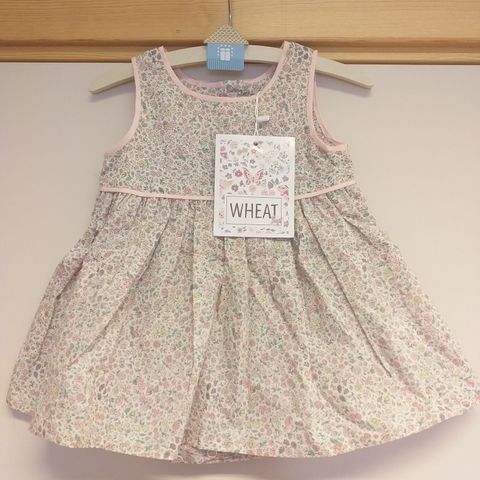 New WHEAT baby girl cotton dress, size 3M/62 cm