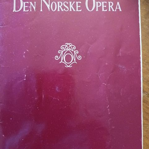 Program fra Den Norske Opera 1965 selges