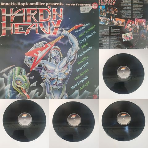 VINTAGE/RETRO LP-VINYL DOBBEL "HARD'N HEAVY/ANNETTE HOPFENMULLER PRESENTS "