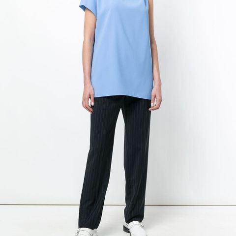 New VICTORIA VICTORIA BECKHAM blue asymmetric top, size 40