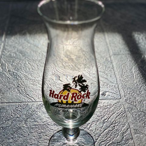 Hard Rock Hurricane Cocktail Glass