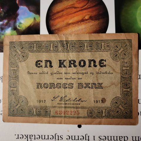 1 KRONE 1917. Norges Bank.