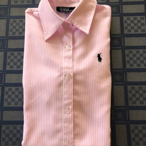 Ralph Lauren rosa skjorte med striper