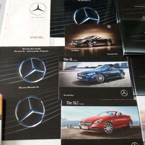 Mercedes SL brosjyrer.