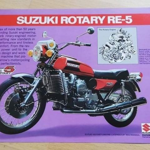 Suzuki RE5 brosjyre .