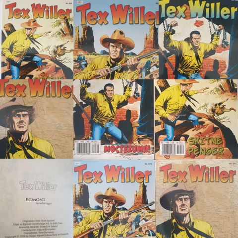 TEX WILLER NR . 508 - 509 - 510 - 511 SELGES SAMLET 