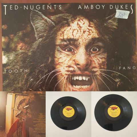 VINTAGE/RETRO LP-VINYL "TED NUGENT'S AMBOY DUKES/TOOTH FANG 1974 "