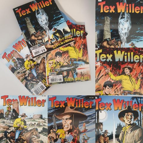 TEX WILLER NR. 632-633-635-636 SELGES SAMLET 