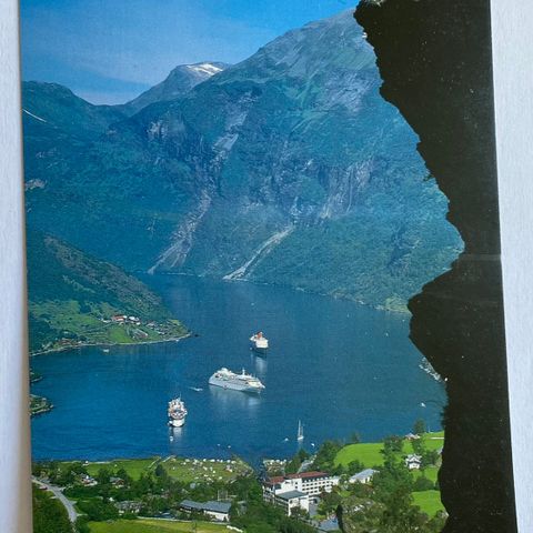 Postens spesialkort 1:3 1998 Geiranger Porto betalt - kan sendes i posten