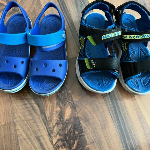 Skechers og Crocs sandaler str 30-bare Crocs igjen!