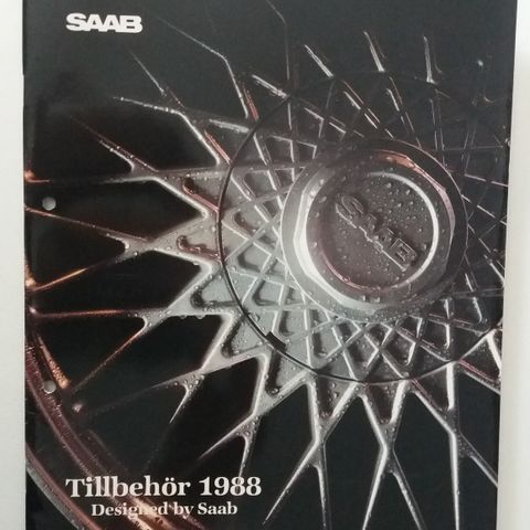 1988 SAAB Tilbehør -brosjyre. ( 900 / 9000 )