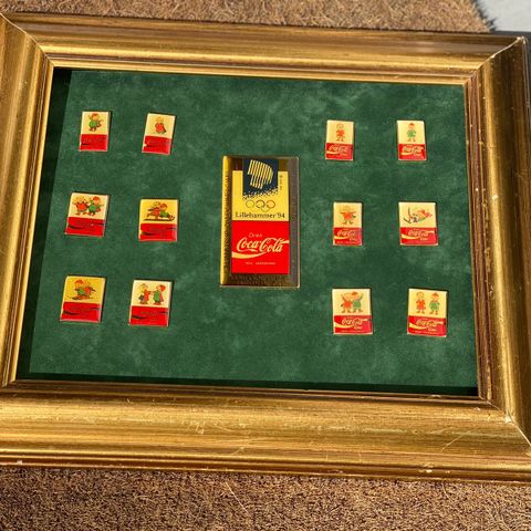 Coca Cola Collectors Series Limited Edition Pin set fra Lillehammer OL 1994