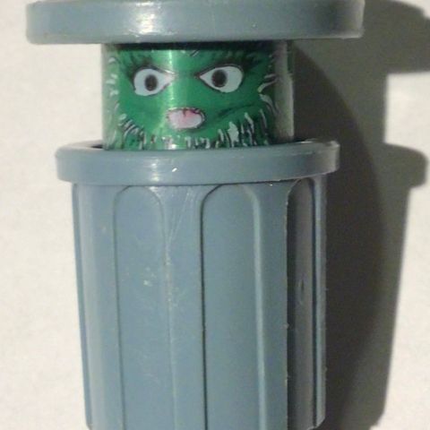 Sesam stasjon-Little People figuren Grouch fra 1974-sjelden sak fra Fisher-Price