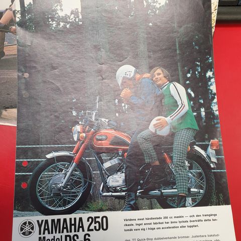 Yamaha DS 6 250 1969 mc brosjyre