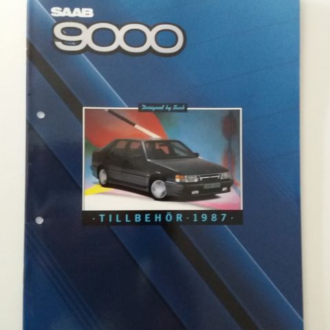 1987 SAAB 9000 Tilbehør -brosjyre.