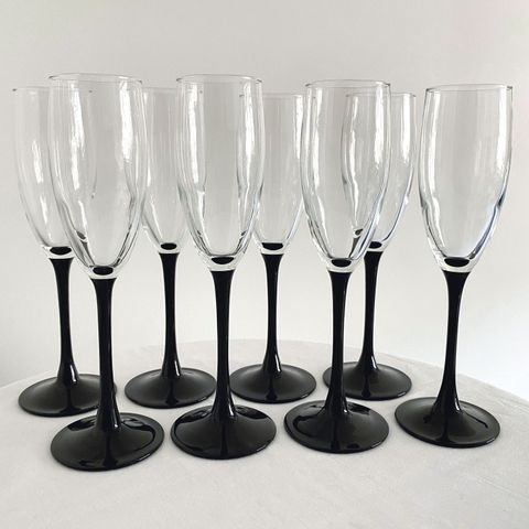 9 stk. Champagneglass i serien Domino, Arcoroc, France