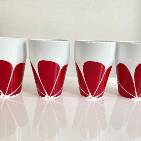 4 kopper fra Porsgrund Porselen