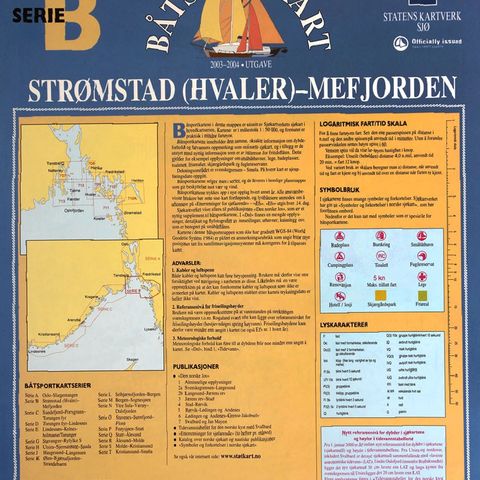 Sjøkart/Draft for Strømstad (Hvaler)- Mefjorden