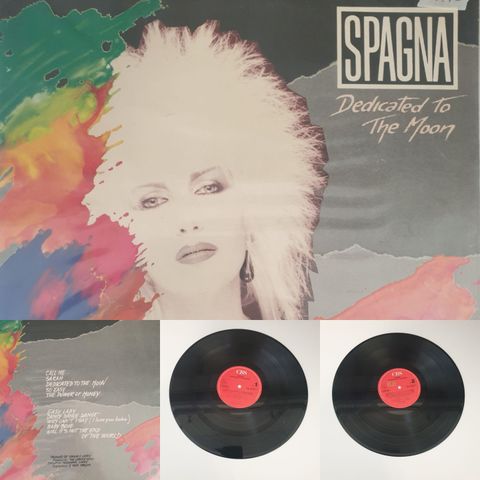 VINTAGE/RETRO LP-VINYL "SPAGNA/DEDICATED TO THE MOON 1987"