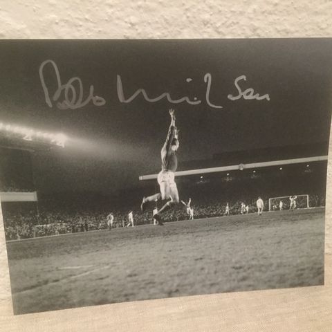 Arsenal - Bob Wilson signert 20x25 cm fotografi med COA