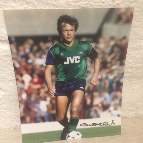 Arsenal - John Hollins signert 20x25 cm fotografi med COA