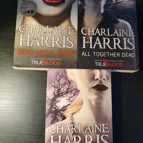 3 stk True Blood bøker - Charlaine Harris