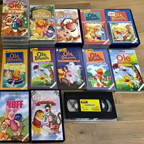 Ole Brumm VHS / Winnie The Pooh 🇳🇴Norsk tale 🔥NY PRISER!!