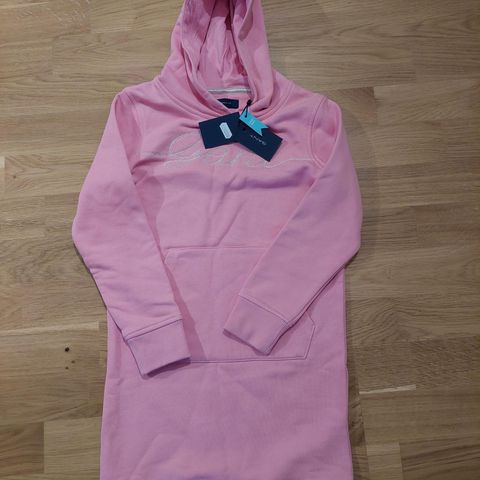 Gant Script Hoodie Dress (Sea pink) , Ubrukt - selges