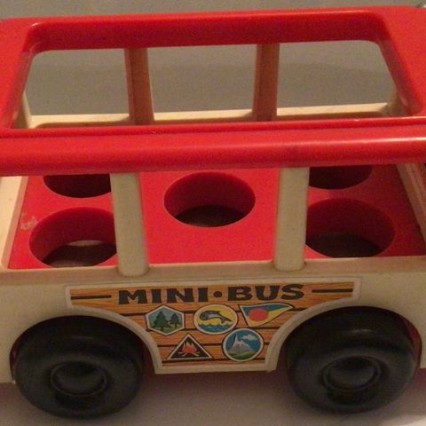 Little People Minibuss fra Fisher-Price 1969