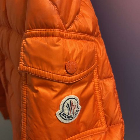 Moncler orange down lambot jacket