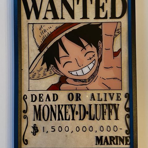 Anime, Manga One Piece Glasspainting