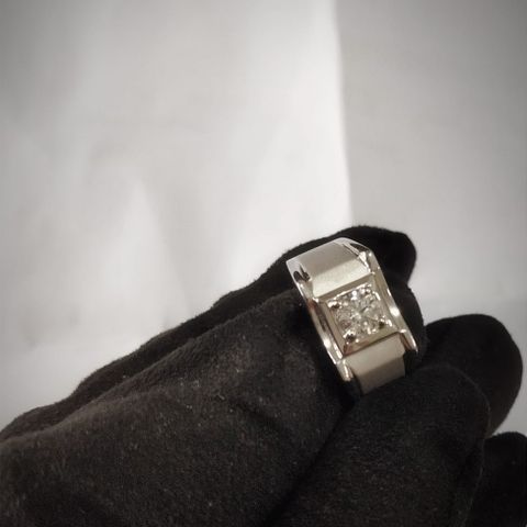 Diamant Ring Herre Selges Ny (0,430ct VVS2.FF