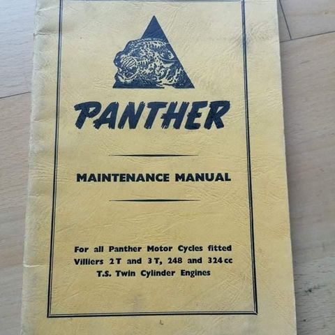 Panther mc instruksjonsbok.